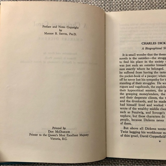 VINTAGE BOOK ‘ A CHRISTMAS CAROL’ CHARLES DICKENS - Picture 6 of 16